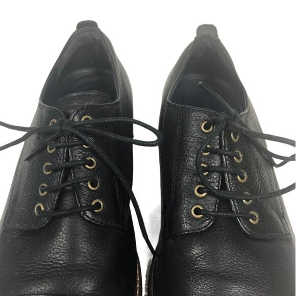 COLE HAAN Men's Oxford Black Shoes US 10-1/2 M C26150 Grand OS Leather Cap Toe - Picture 2 of 13